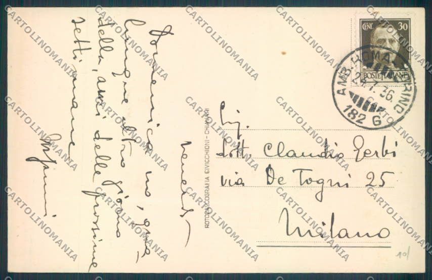 Genova Rapallo cartolina ZQ9892 – retro