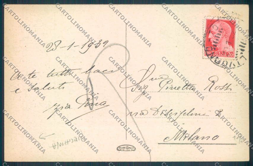 Genova Rapallo PIEGHINA cartolina ZQ9898 – retro