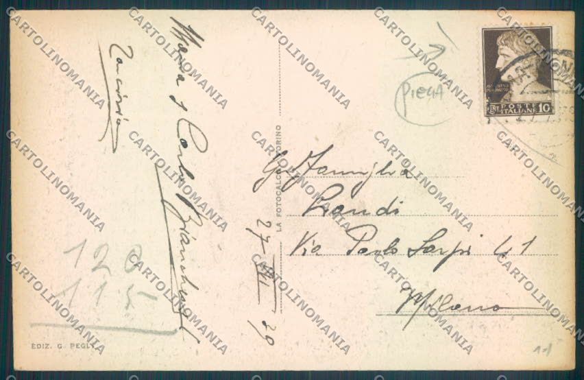 Genova Rapallo PIEGA cartolina ZQ9899 – retro