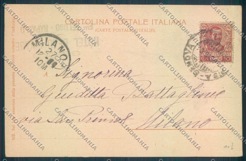 Genova Rapallo cartolina ZQ9905 – retro