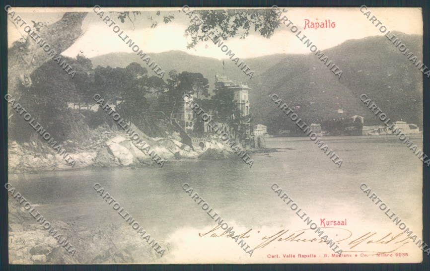 Genova Rapallo PIEGHINE cartolina ZQ9906 – fronte