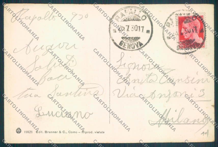 Genova Rapallo cartolina ZQ9908 – retro