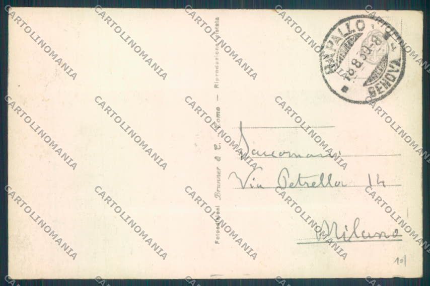Genova Rapallo Foto cartolina ZQ9922 – retro