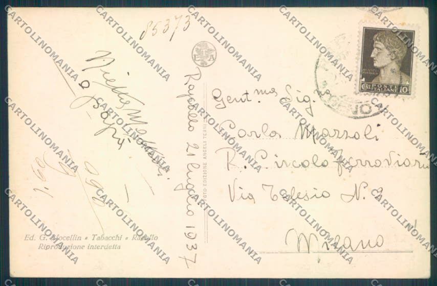 Genova Rapallo Foto cartolina ZQ9943 – retro