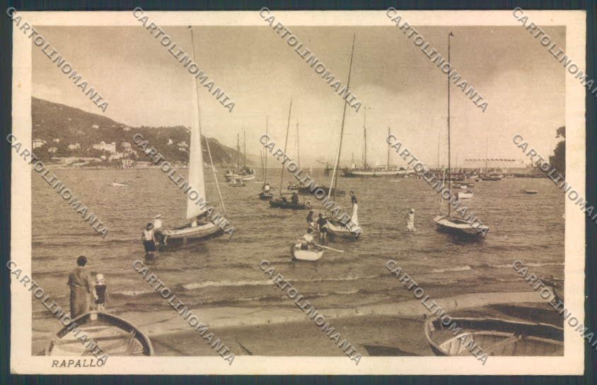 Genova Rapallo Barca cartolina ZQ9950 – fronte