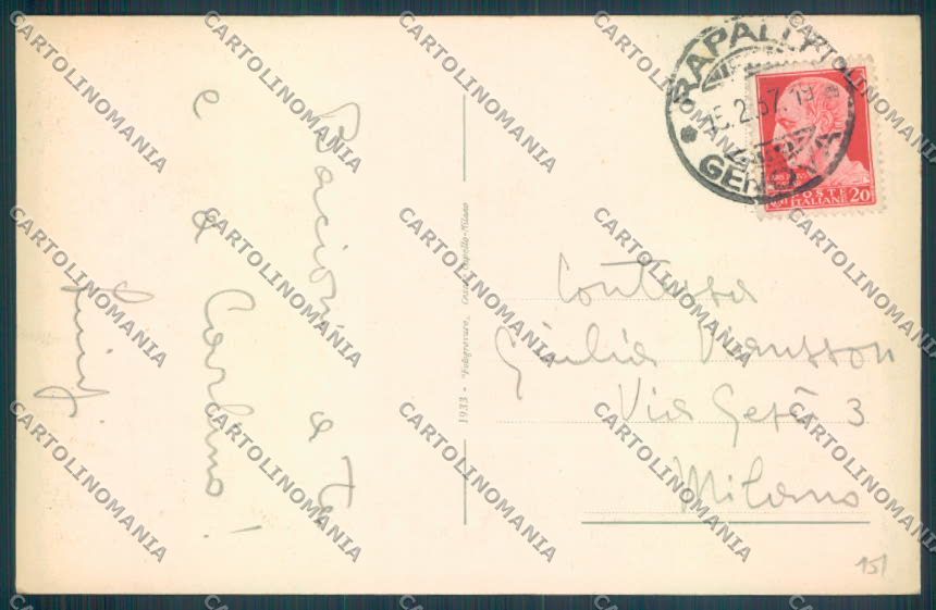 Genova Rapallo cartolina ZQ9977 – retro