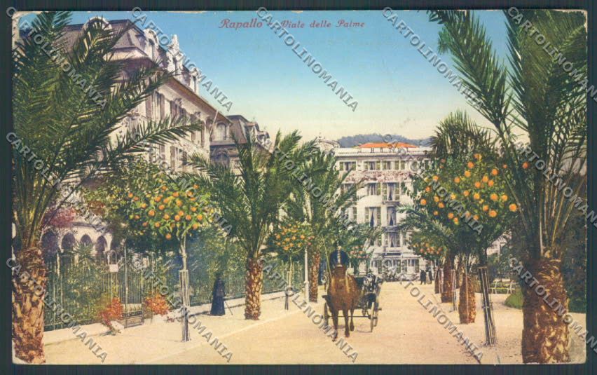 Genova Rapallo Carrozza cartolina ZQ9992 – fronte