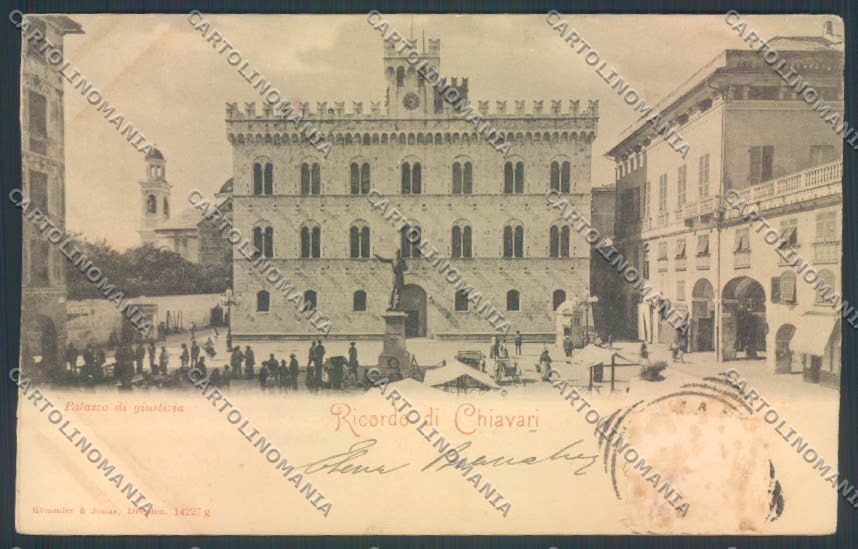 Genova Chiavari REINCOLLATA cartolina ZQ9999 – fronte