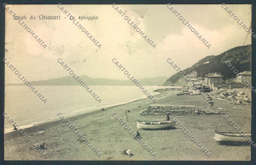 Genova Chiavari Barca cartolina ZT0091 – fronte