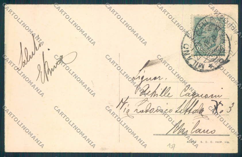 Genova Chiavari Barca cartolina ZT0091 – retro