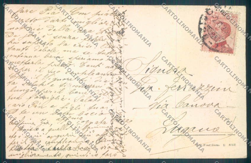Genova Chiavari Poste cartolina ZT0105 – retro
