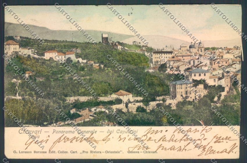 Genova Chiavari cartolina ZT0133 – fronte