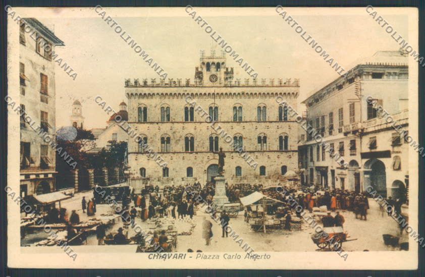 Genova Chiavari Mercato MACCHIE PIEGHE cartolina ZT0134 – fronte