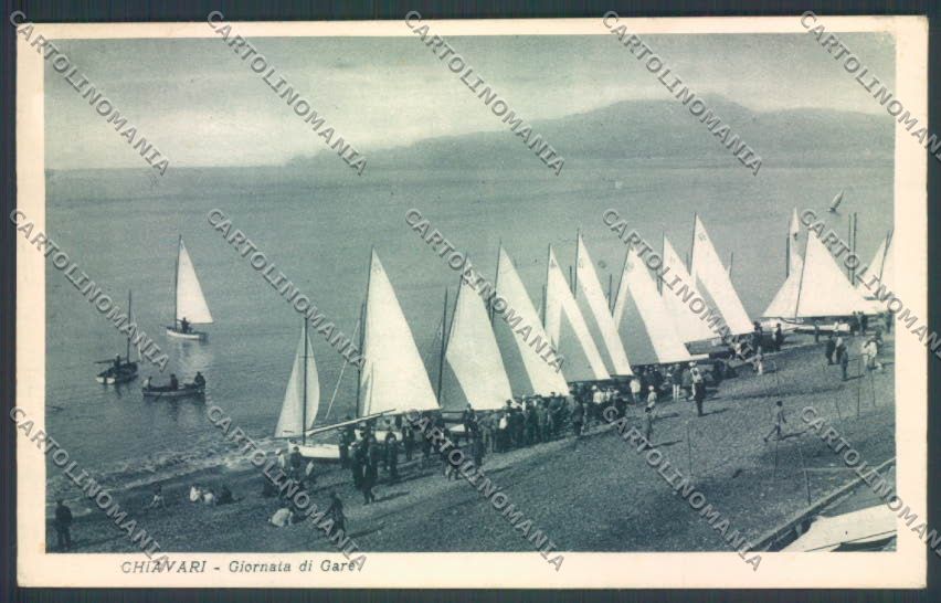 Genova Chiavari Regata Barca a Vela cartolina ZT0153 – fronte