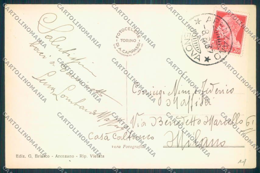 Genova Arenzano Foto cartolina ZT0188 – retro