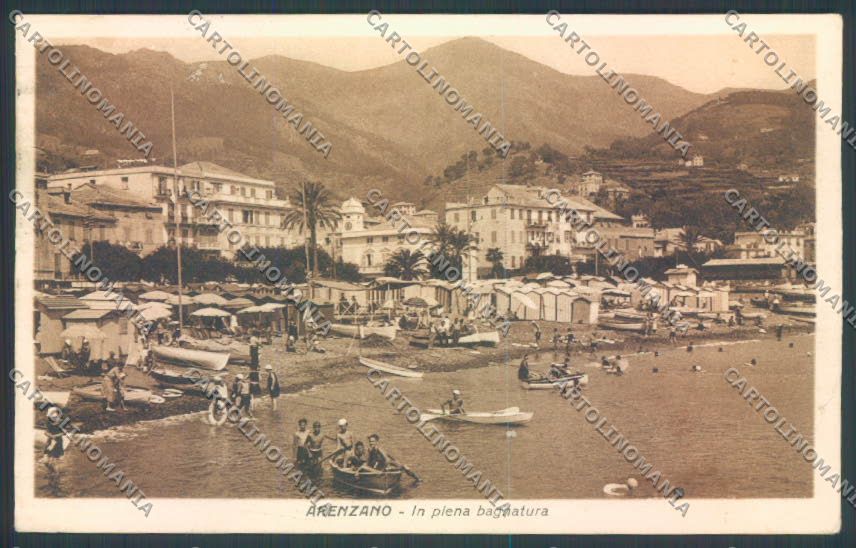 Genova Arenzano Barca cartolina ZT0192 – fronte