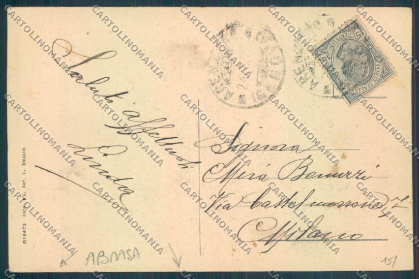 Genova Arenzano ABRASA cartolina ZT0201 – retro