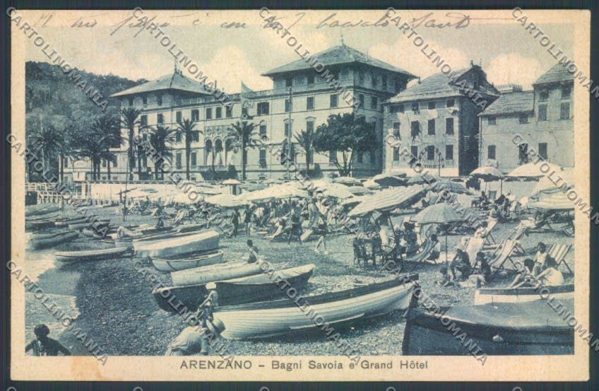Genova Arenzano Barca cartolina ZT0207 – fronte