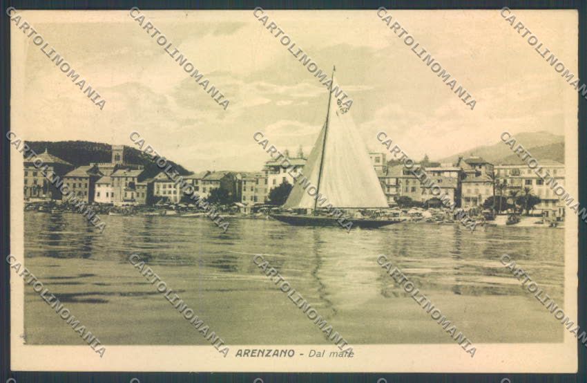 Genova Arenzano Barca cartolina ZT0227 – fronte