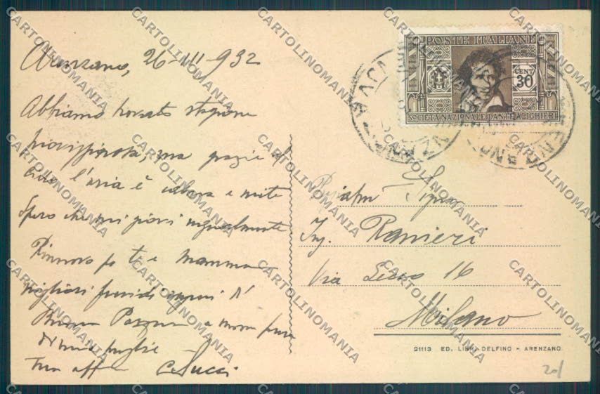 Genova Arenzano Barca cartolina ZT0227 – retro