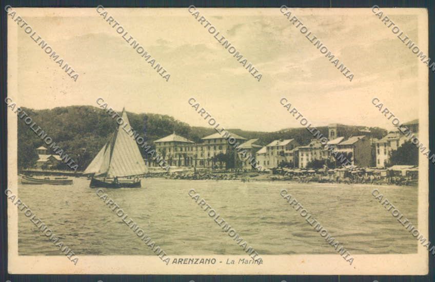 Genova Arenzano Barca PIEGHINE cartolina ZT0230 – fronte