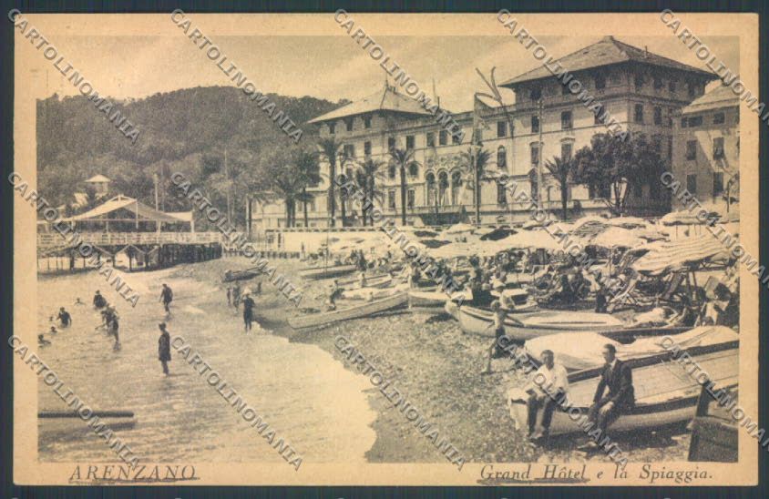 Genova Arenzano Barca PIEGA cartolina ZT0245 – fronte
