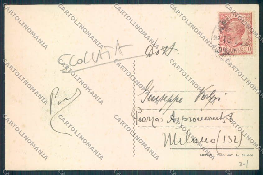 Genova Arenzano SCOLLATA cartolina ZT0251 – retro