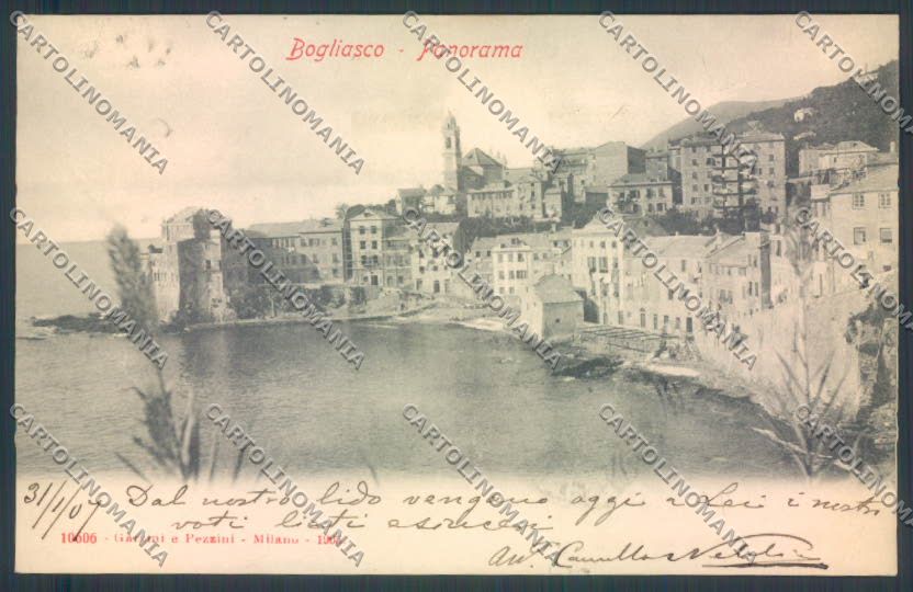 Genova Bogliasco cartolina ZT0346 – fronte