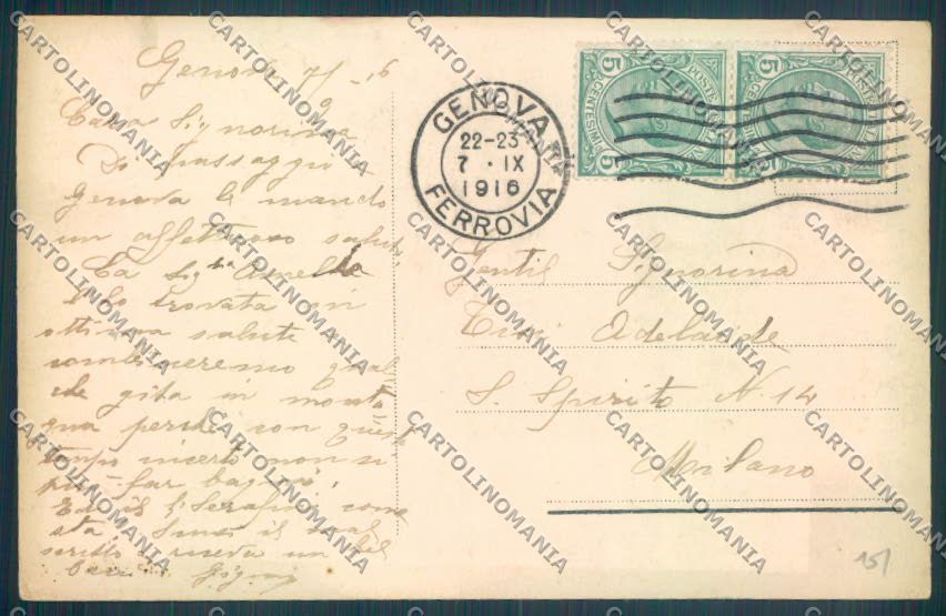 Genova Città Albaro cartolina ZT0380 – retro