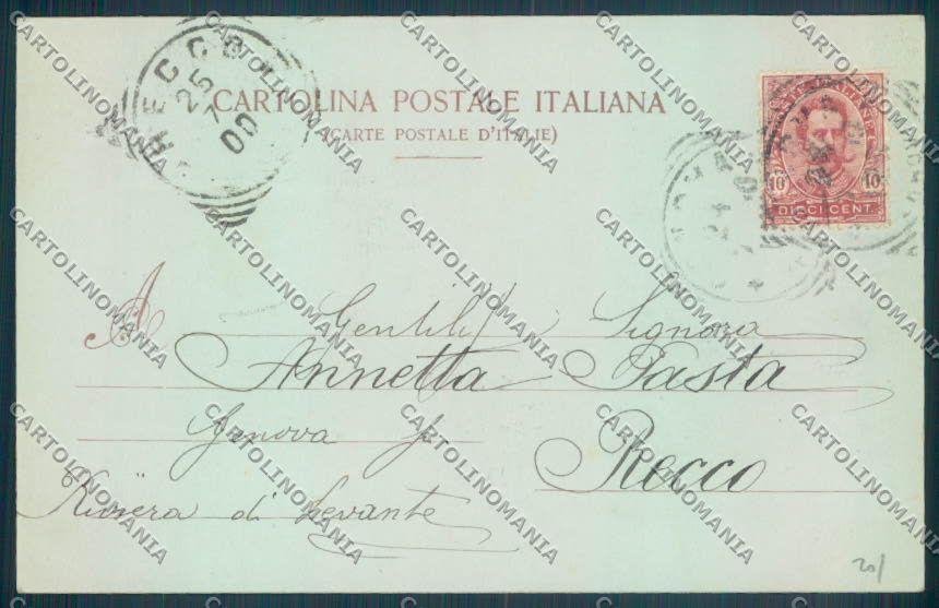 Genova Città Albaro Chiaro di Luna cartolina ZT0393 – retro