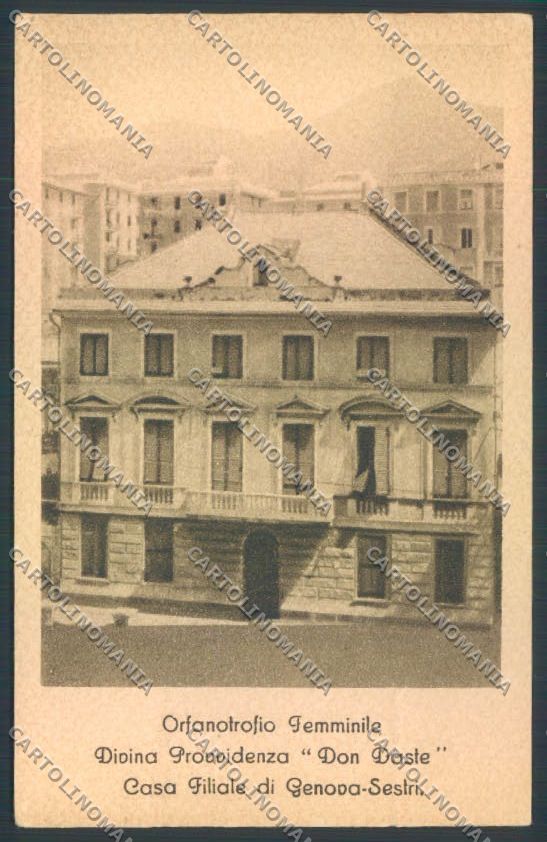 Genova Città Sampierdarena Orfanotrofio cartolina ZT0400 – fronte