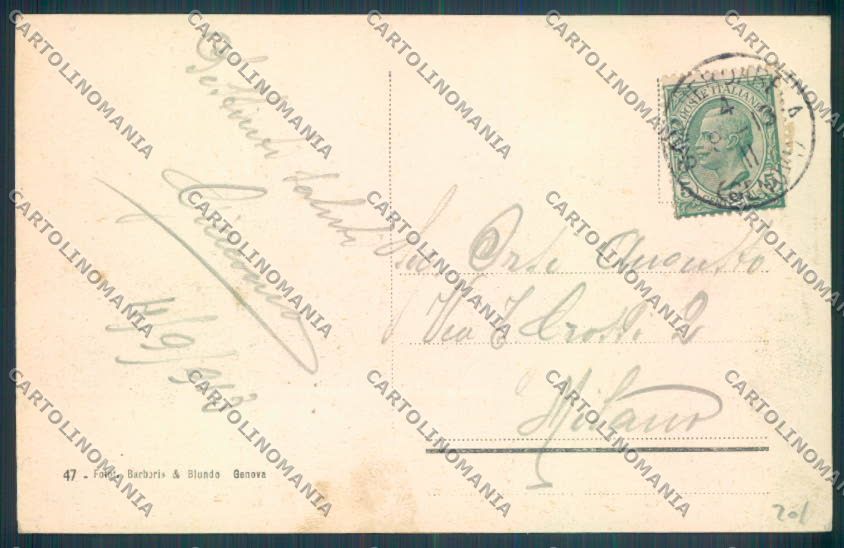 Genova Città Sampierdarena Barca cartolina ZT0413 – retro