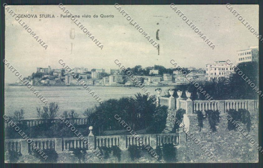 Genova Città Sturla PIEGHE cartolina ZT0420 – fronte