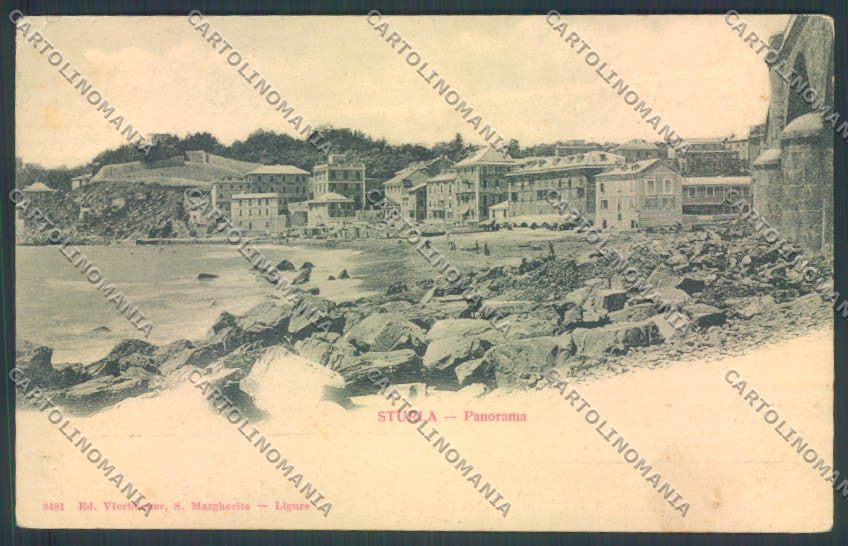 Genova Città Sturla PIEGHINA cartolina ZT0423 – fronte