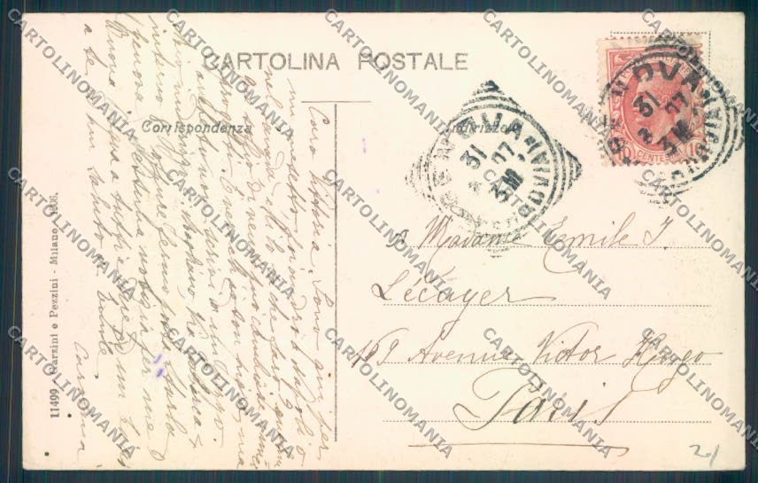 Genova Città Sturla Barca cartolina ZT0425 – retro