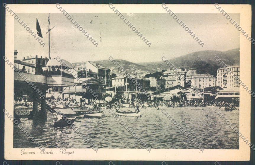 Genova Città Sturla ABRASA cartolina ZT0427 – fronte