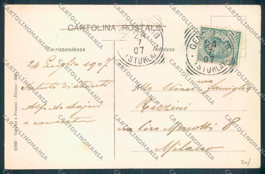 Genova Città Sturla cartolina ZT0433 – retro