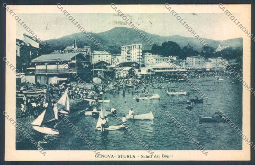 Genova Città Sturla Barca cartolina ZT0437 – fronte