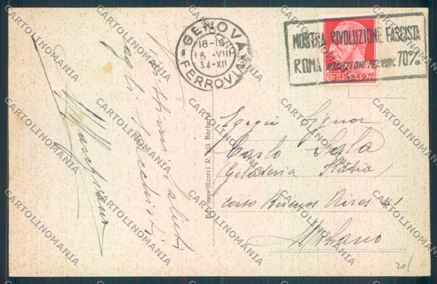 Genova Città Sturla Barca cartolina ZT0437 – retro