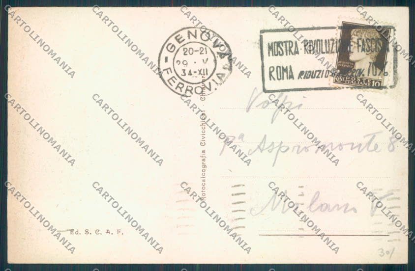 Genova Città Sturla cartolina ZT0439 – retro