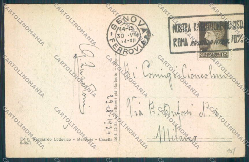 Genova Città Voltri cartolina ZT0446 – retro