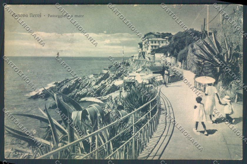 Genova Città Nervi PIEGHE cartolina ZT0478 – fronte