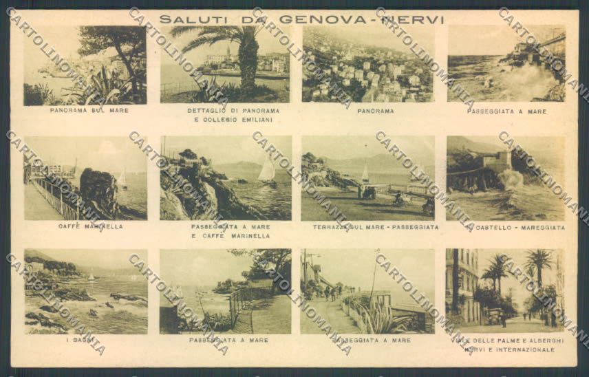 Genova Città Nervi Saluti da cartolina ZT0480 – fronte