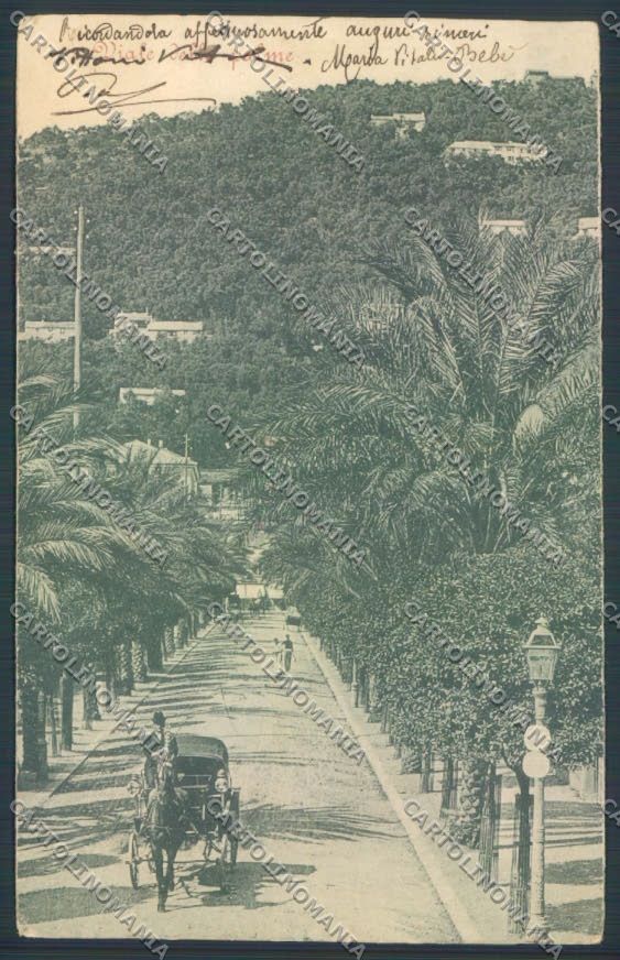 Genova Città Nervi Carrozza cartolina ZT0484 – fronte