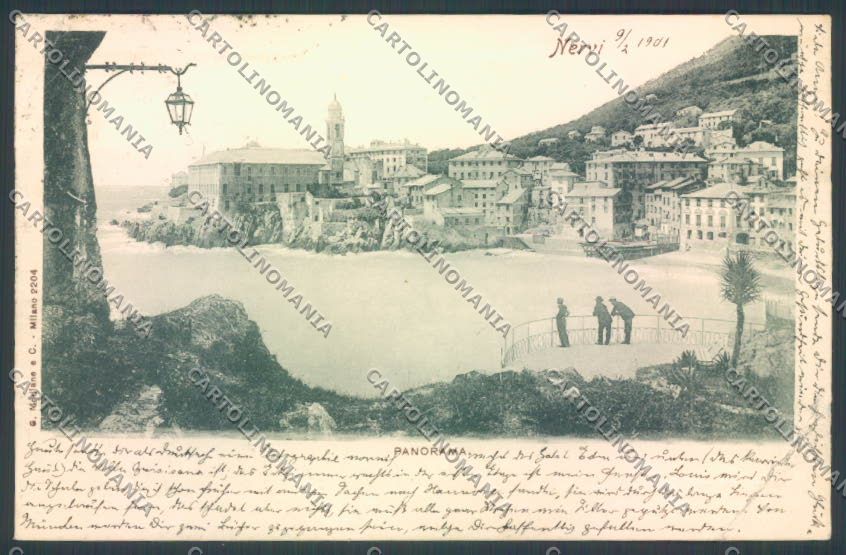 Genova Città Nervi PIEGA cartolina ZT0486 – fronte