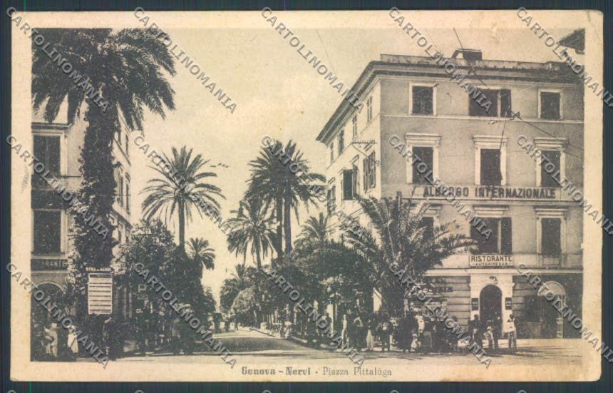 Genova Città Nervi Edicola PIEGHE cartolina ZT0490 – fronte