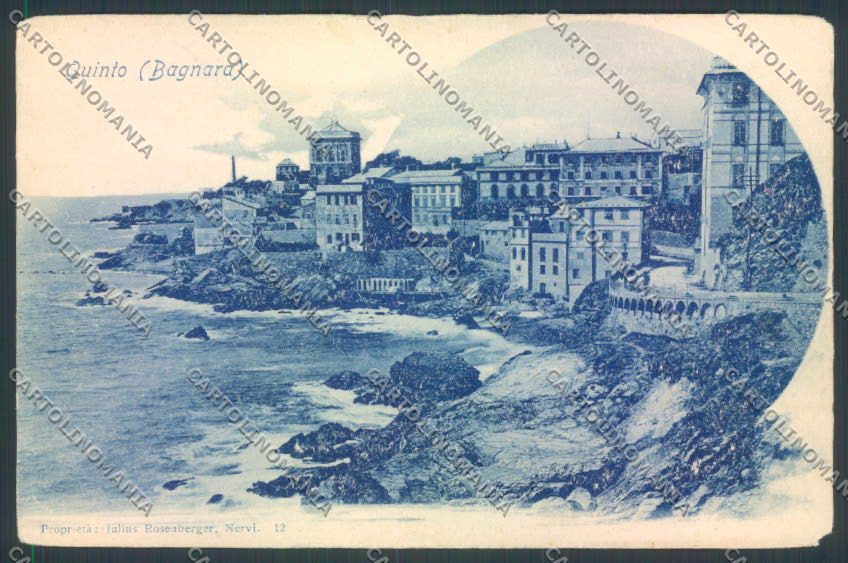 Genova Città Quinto PIEGHE cartolina ZT0495 – fronte
