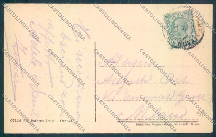 Genova Città Quinto cartolina ZT0498 – retro