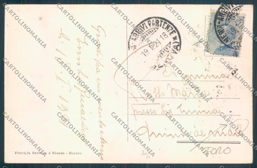 Genova Città Quinto FORO cartolina ZT0510 – retro