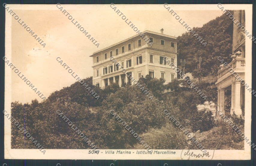 Genova Sori Scuola PIEGA cartolina ZT0544 – fronte